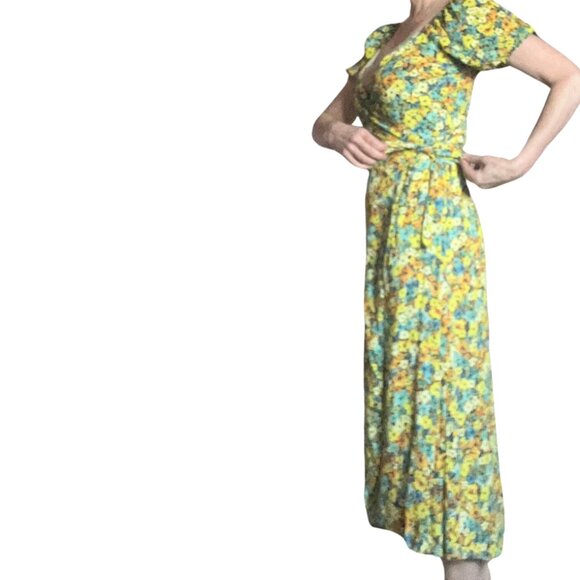 Talia dream in Daisy diamond dress, floral, LSPACE, yellow, Talia Dress Size s - Picture 7 of 13